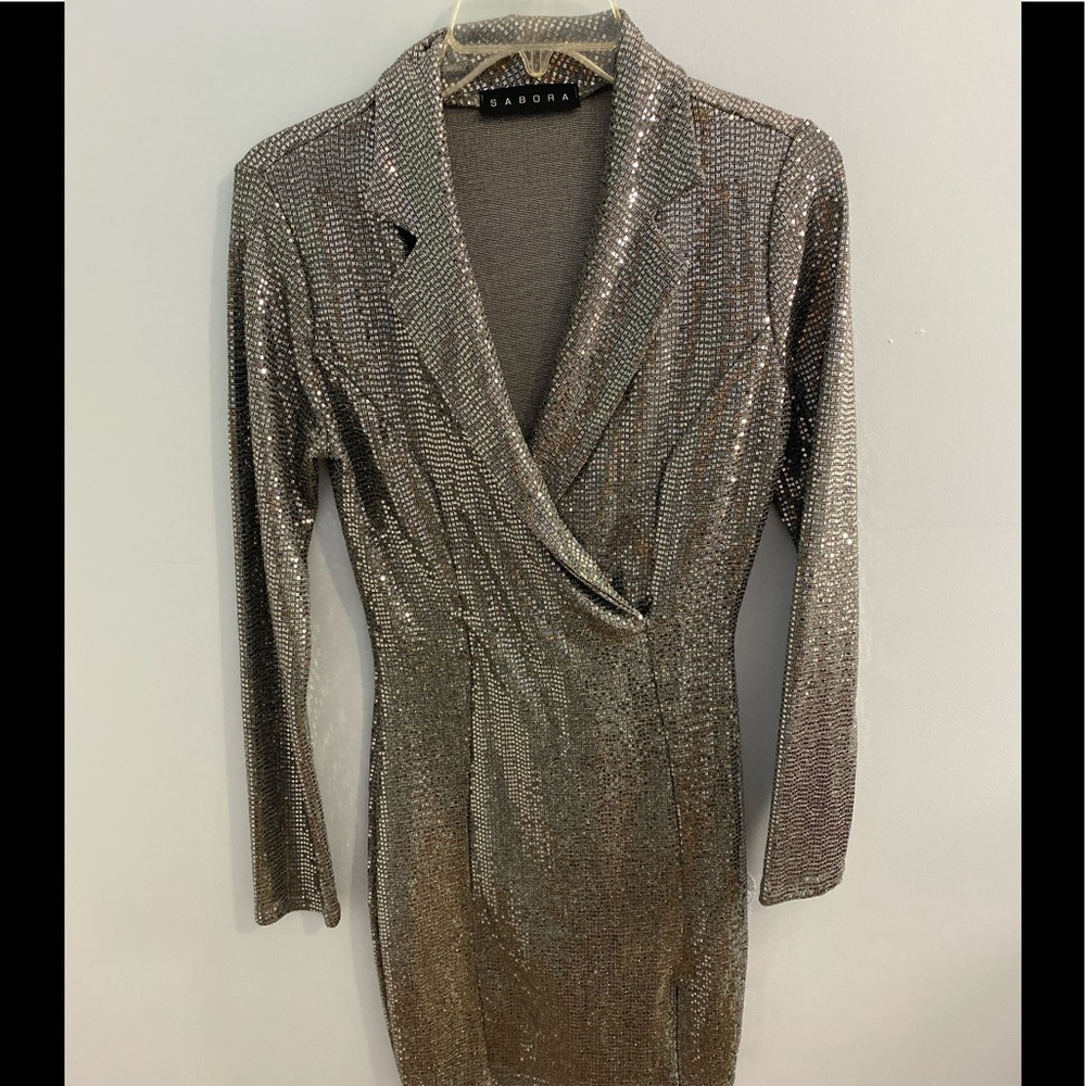 Sequin Blazer Dress